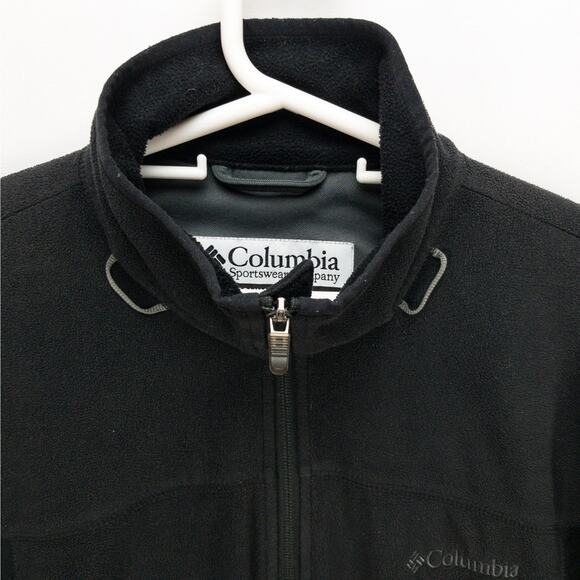 Columbia Soft Shell Jacket Men’s XL Black Lightweight Layering Glove Hooks Gear - Picture 4 of 12